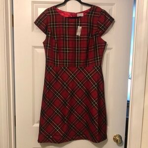 Place Red Plaid Dress